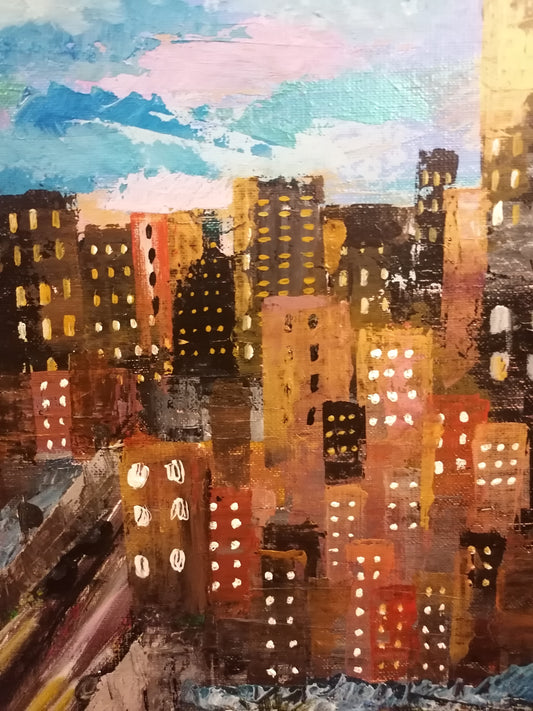 Tableau "La ville aux multiples possibilités" - Artipso